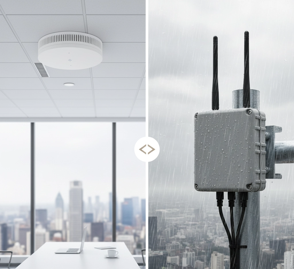 تفاوت تجهیزات وایرلس Indoor و Outdoor